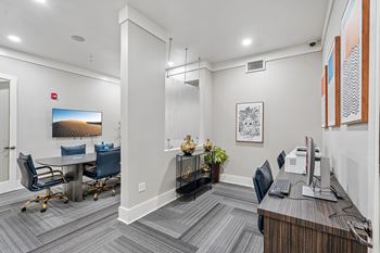 Business conference room and coworking center w/ wi-fi access